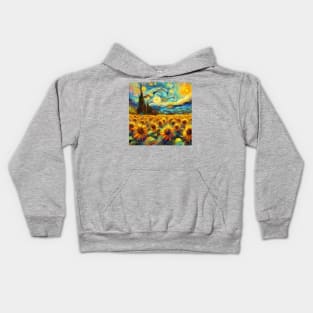 campo de girasoles Kids Hoodie